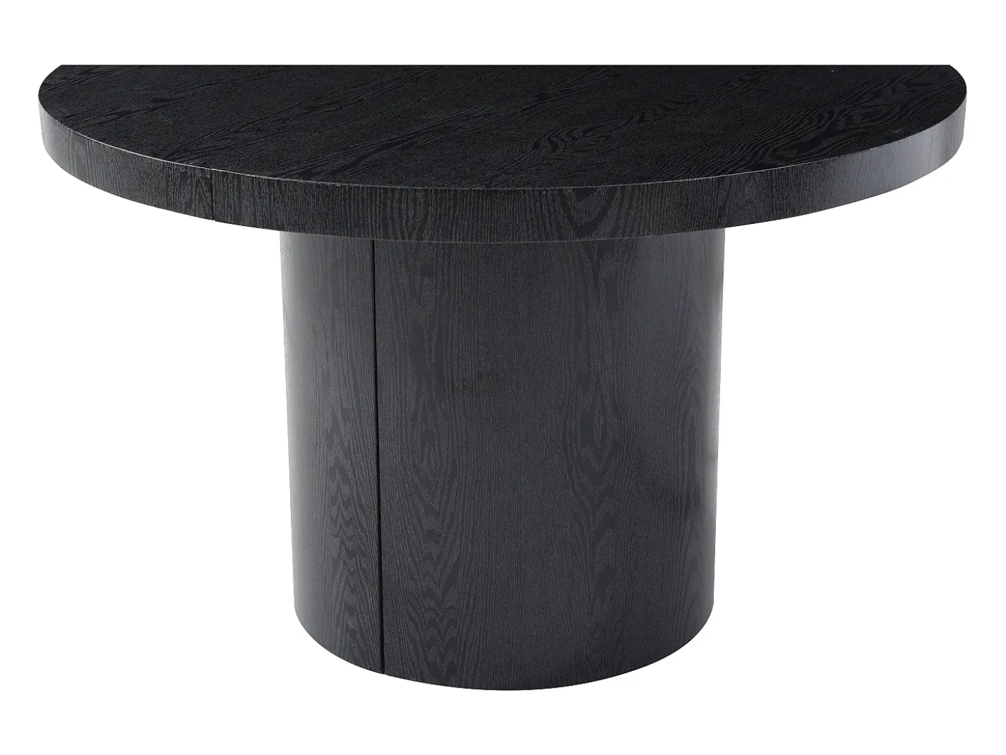 Mesa de comedor extensible 4 a 12 personas de MDF - Negro - SIDRINA