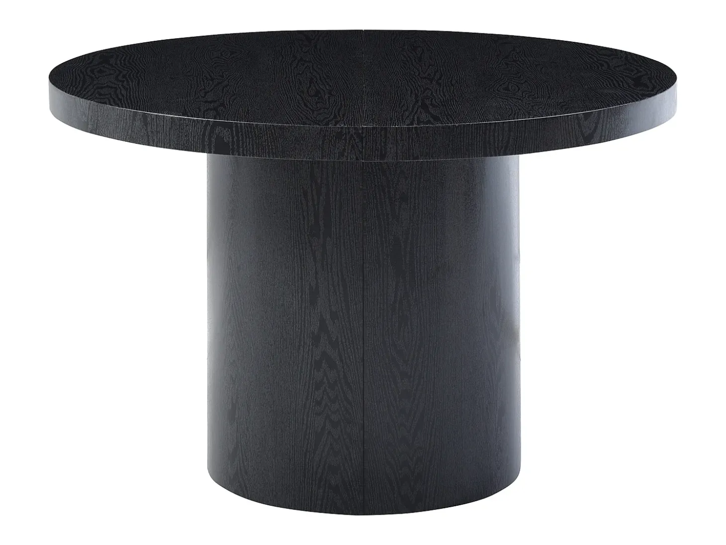 Mesa de comedor extensible 4 a 12 personas de MDF - Negro - SIDRINA