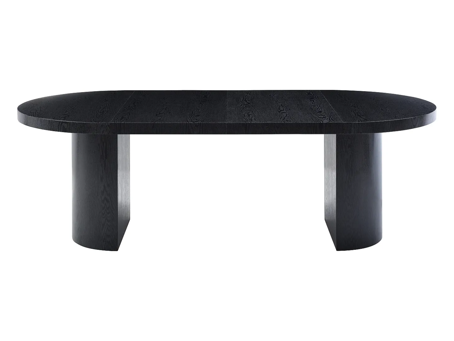 Mesa de comedor extensible 4 a 12 personas de MDF - Negro - SIDRINA