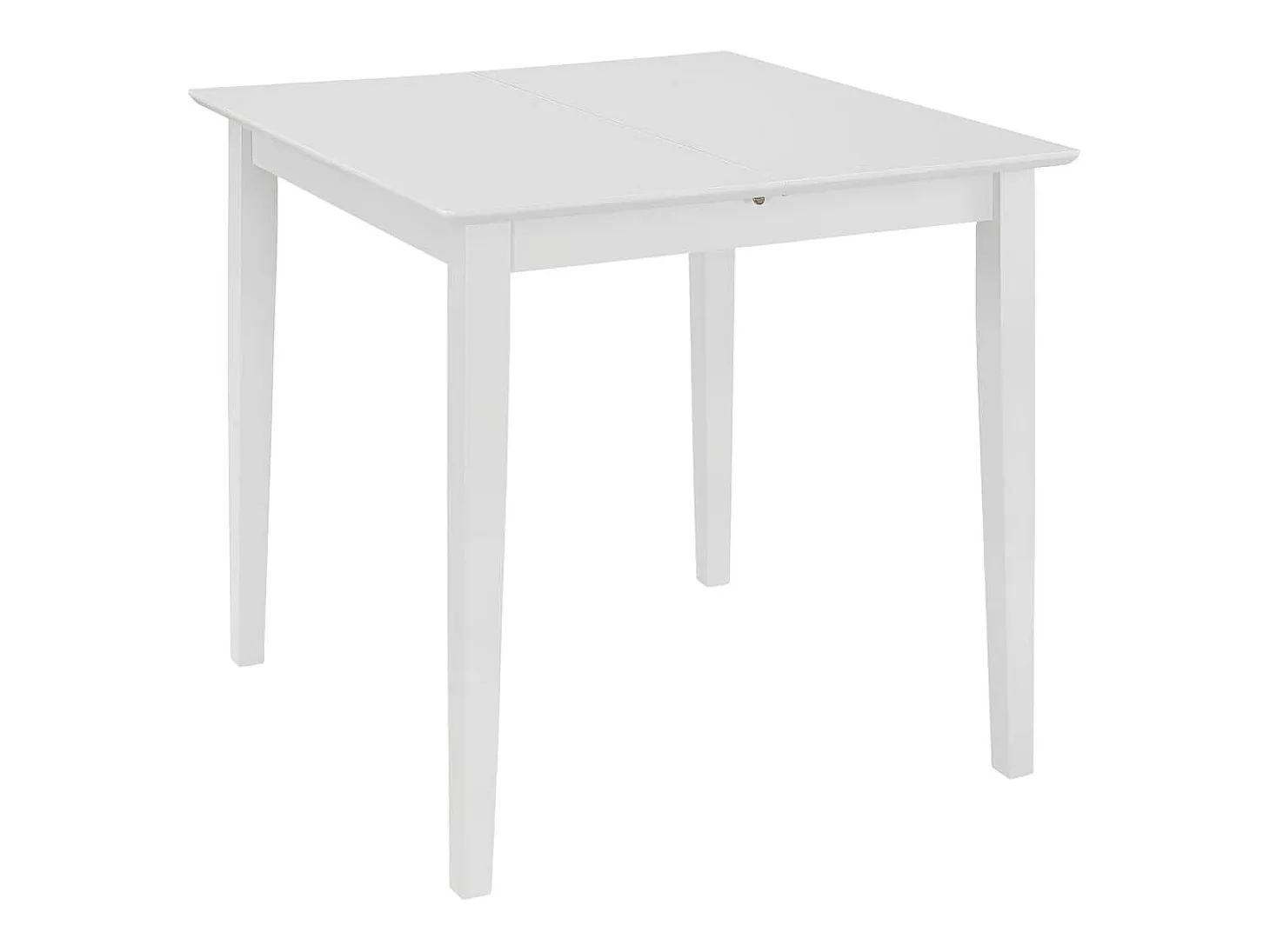 Mesa de comedor extensible MDF blanca (80-120)x80x74 cm ES676353