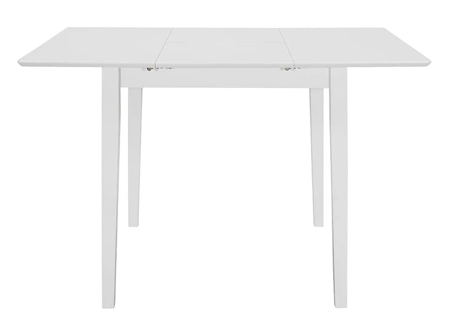 Mesa de comedor extensible MDF blanca (80-120)x80x74 cm ES676353