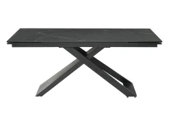 Mesa de comedor extensible de cerámica y metal - Negro - XERENA de Pascal MORABITO