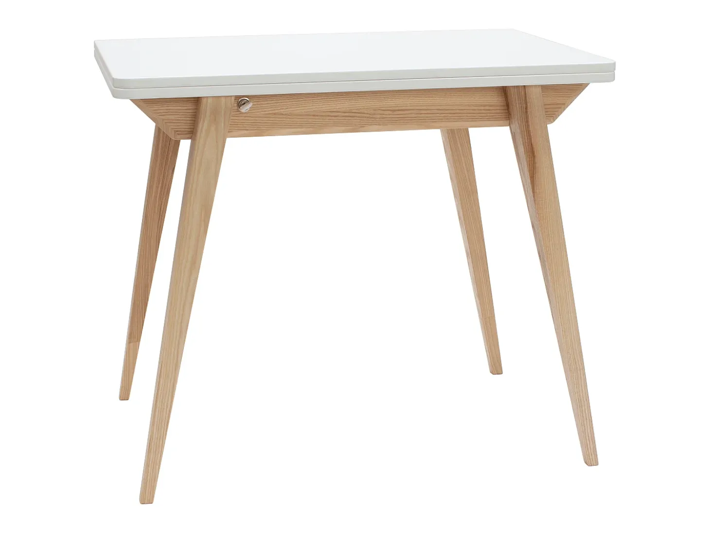 Mesa de comedor extensible 90 x 65 cm Envelope Blanca