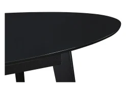 Mesa de comedor extensible negra L160-200 cm MARIK