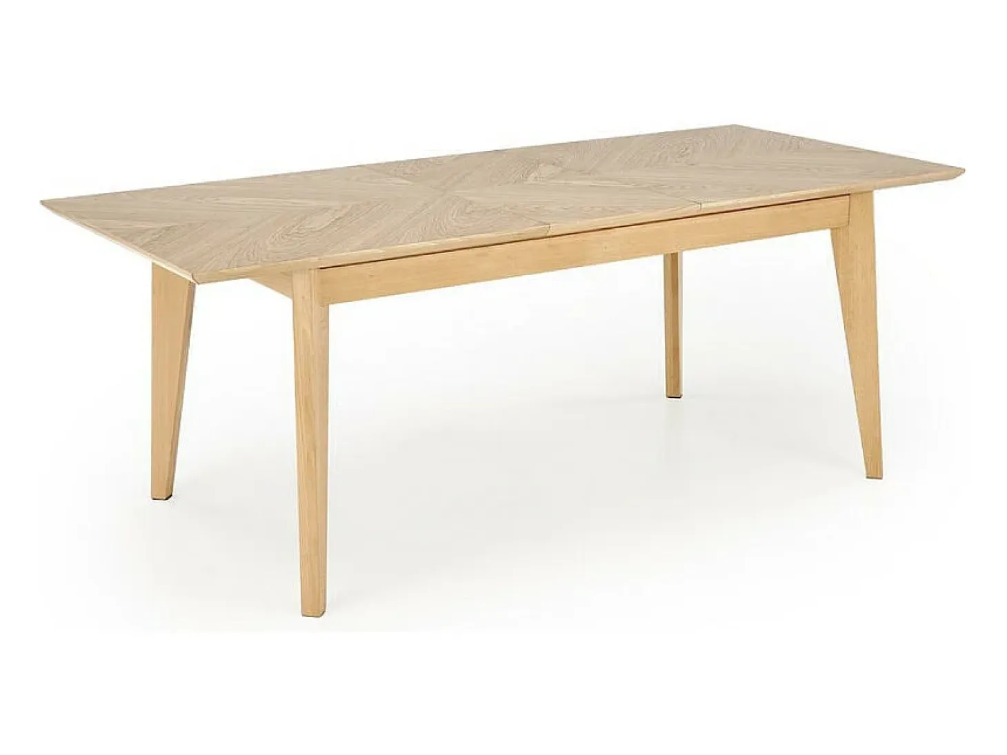Mesa de comedor extensible 160-240 cm aspecto roble natural Santa