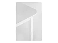 Mesa de comedor extensible blanca BREHAT 160-228cm