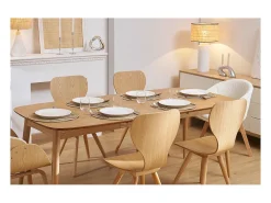 Mesa de comedor extensible fresno L130-190 NORDECO