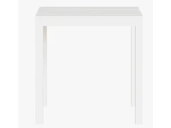 Mesa de Comedor Fija – 120x80x75 cm, Polipropileno Blanco, Apta para Exterior, Diseño Moderno y Resistente.