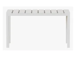 Mesa de Comedor Fija – 120x80x75 cm, Polipropileno Blanco, Apta para Exterior, Diseño Moderno y Resistente.