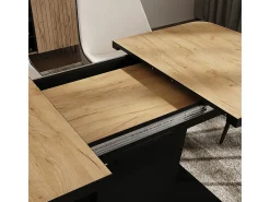 Mesa de comedor goldkraft roble/negro 120x80x77.3 fenaro