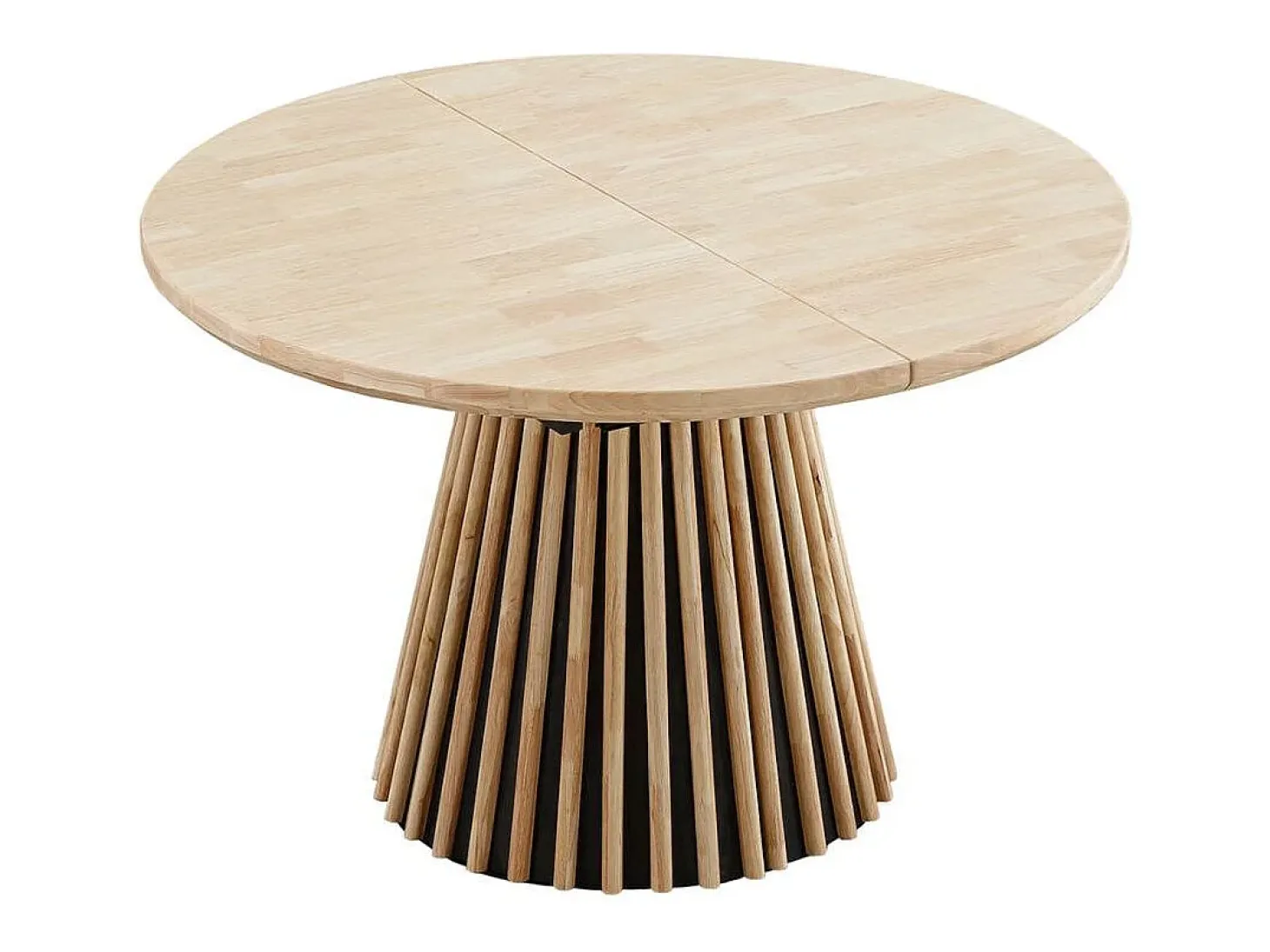 Mesa de comedor Grove redonda extensible nordish 76x120-160-200x120 cm Adec