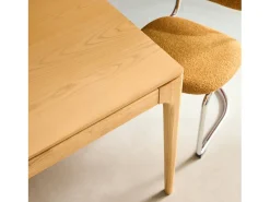 Mesa de comedor hevea y fresno, 8 plazas natural