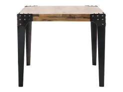 Mesa de comedor industrial acero y madera L160 MADISON