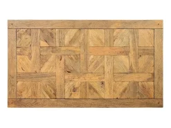 Mesa de comedor industrial de madera y metal 160x90 Edern