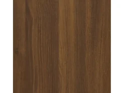 Mesa de comedor madera contrachapada roble marrón 80x80x75 cm