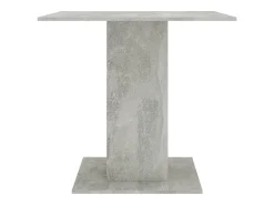Mesa de comedor madera contrachapada gris hormigón 80x80x75 cm