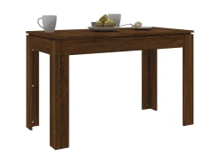 Mesa de comedor madera de ingeniería marrón roble 120x60x76 cm ES536354