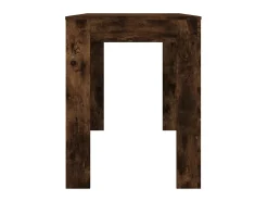 Mesa de comedor madera de ingeniería roble ahumado 120x60x76 cm ES508404