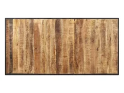 Mesa de comedor madera de mango rugosa 160 cm ES199789