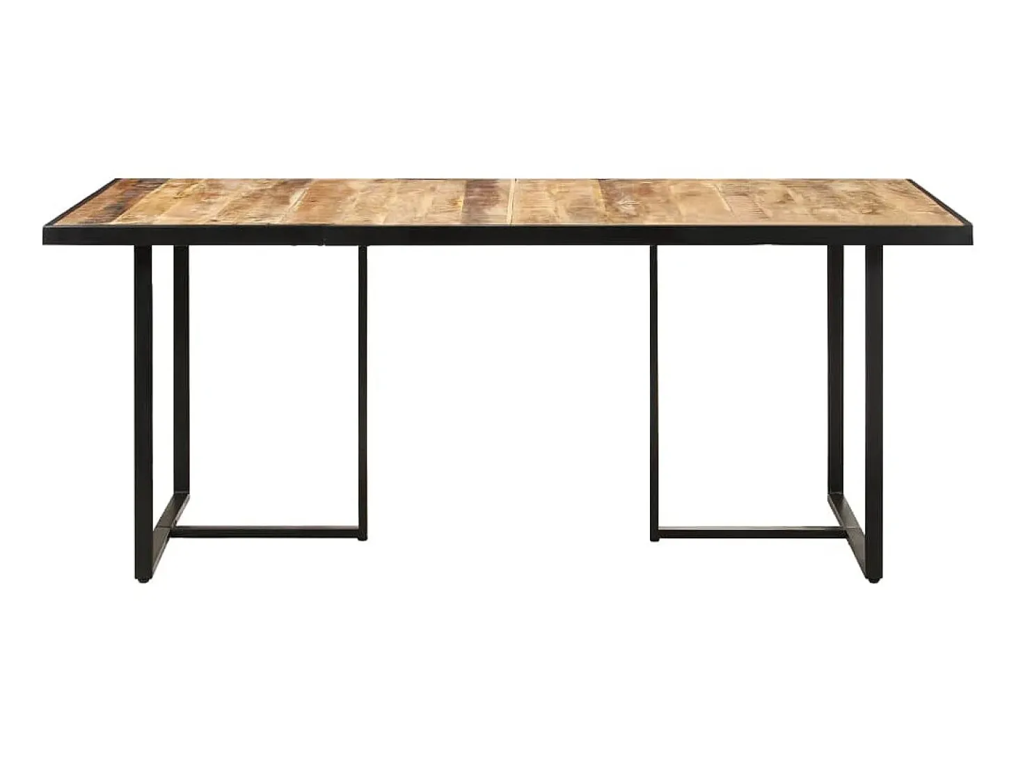 Mesa de comedor madera de mango rugosa 160 cm ES199789