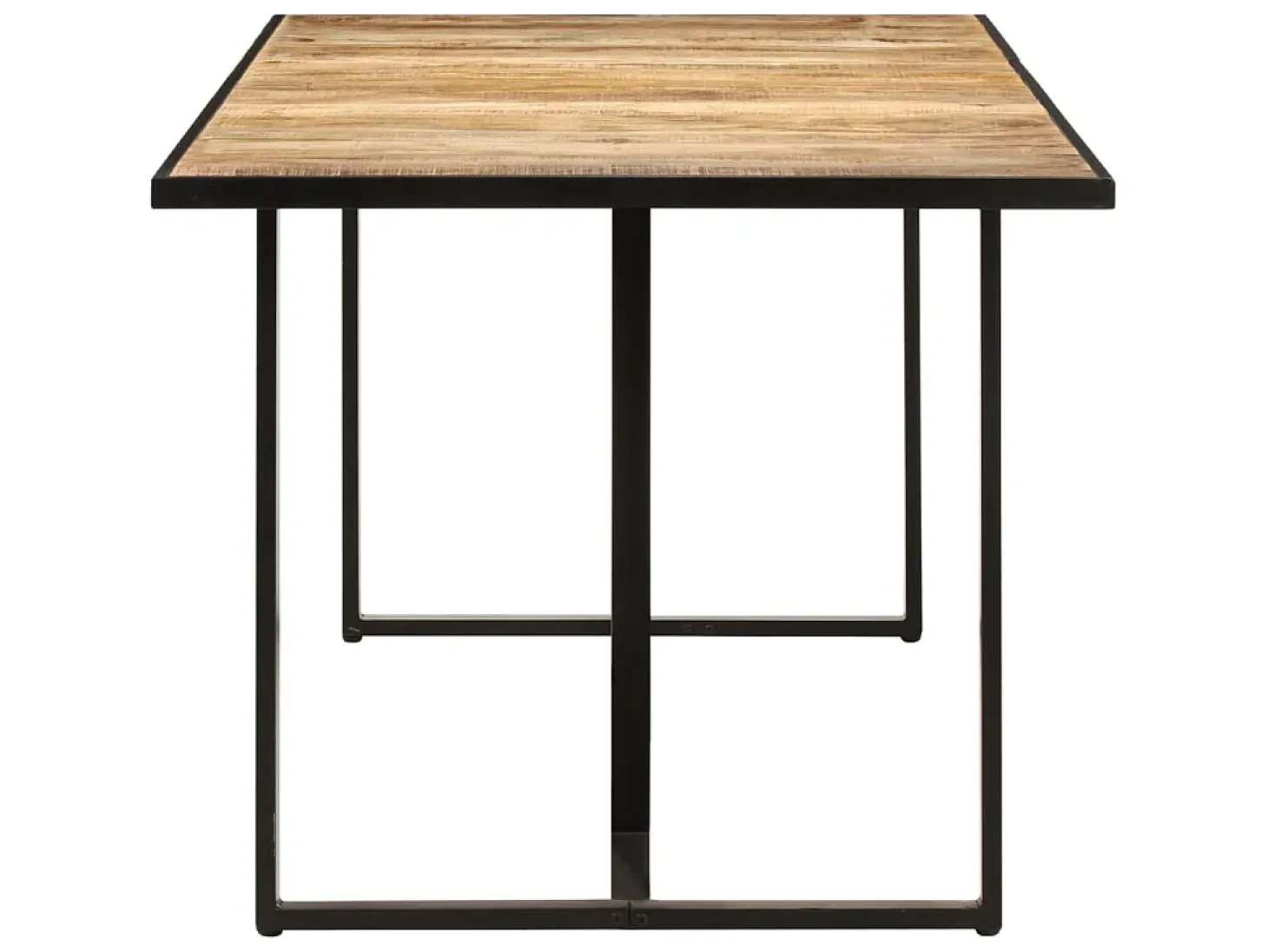 Mesa de comedor madera de mango rugosa 160 cm ES199789