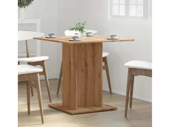 Mesa de comedor madera de ingeniería roble artisan 80x80x75 cm