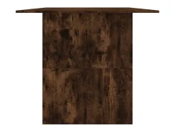 Mesa de comedor madera de ingeniería roble ahumado 180x90x76 cm