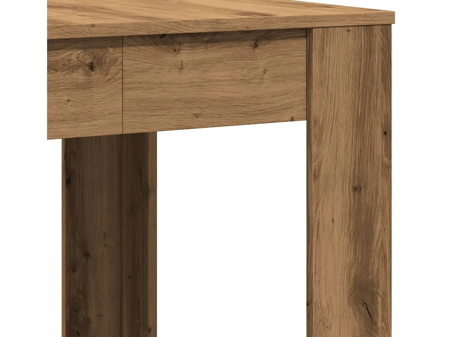Mesa de comedor madera ingeniería roble artisan 140x74,5x76 cm