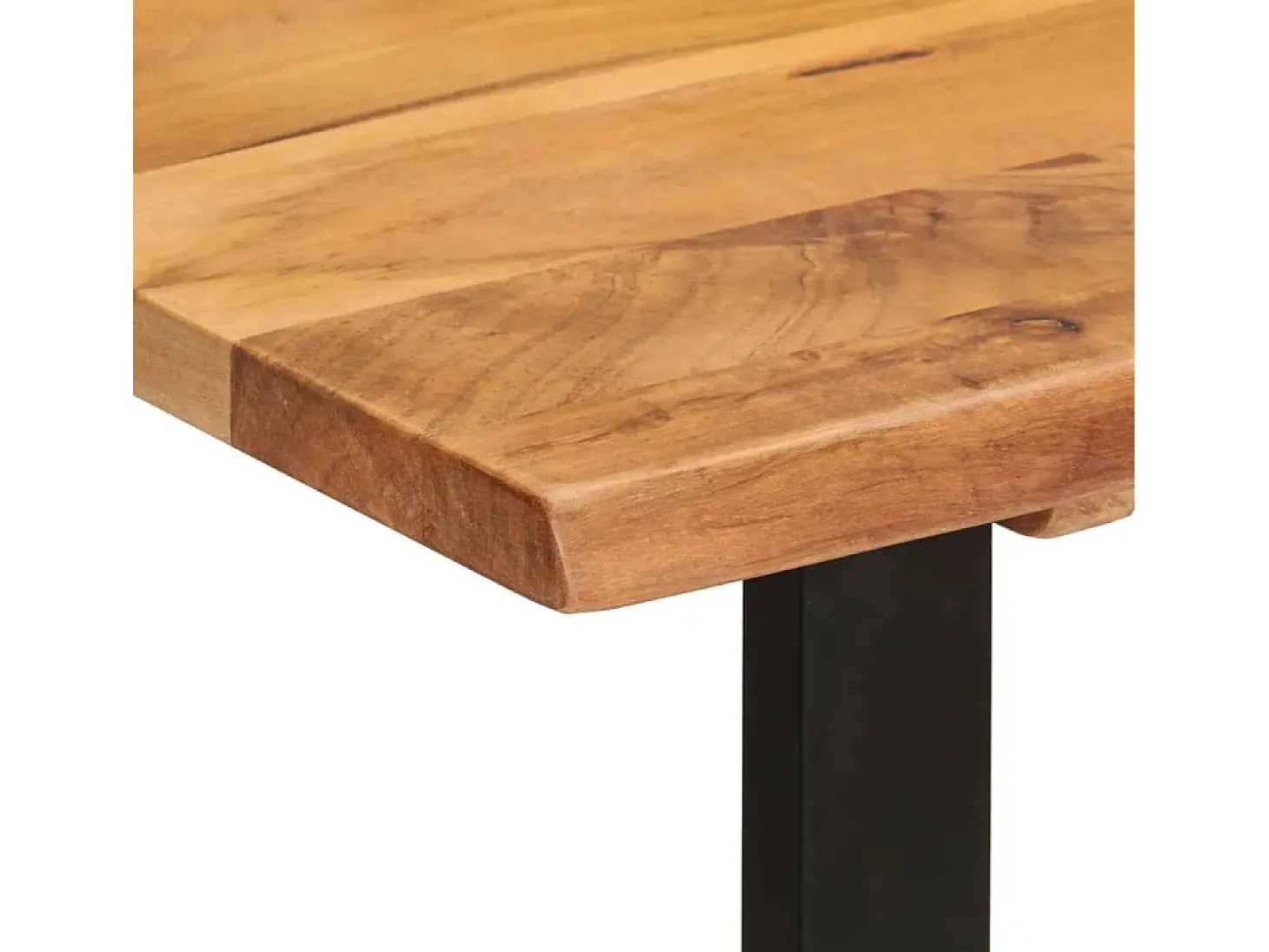 Mesa de comedor madera maciza de acacia 110x50x76 cm