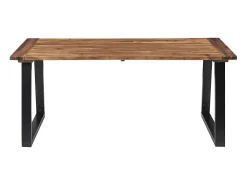 Mesa de comedor madera maciza de acacia 180x90 cm ES393589