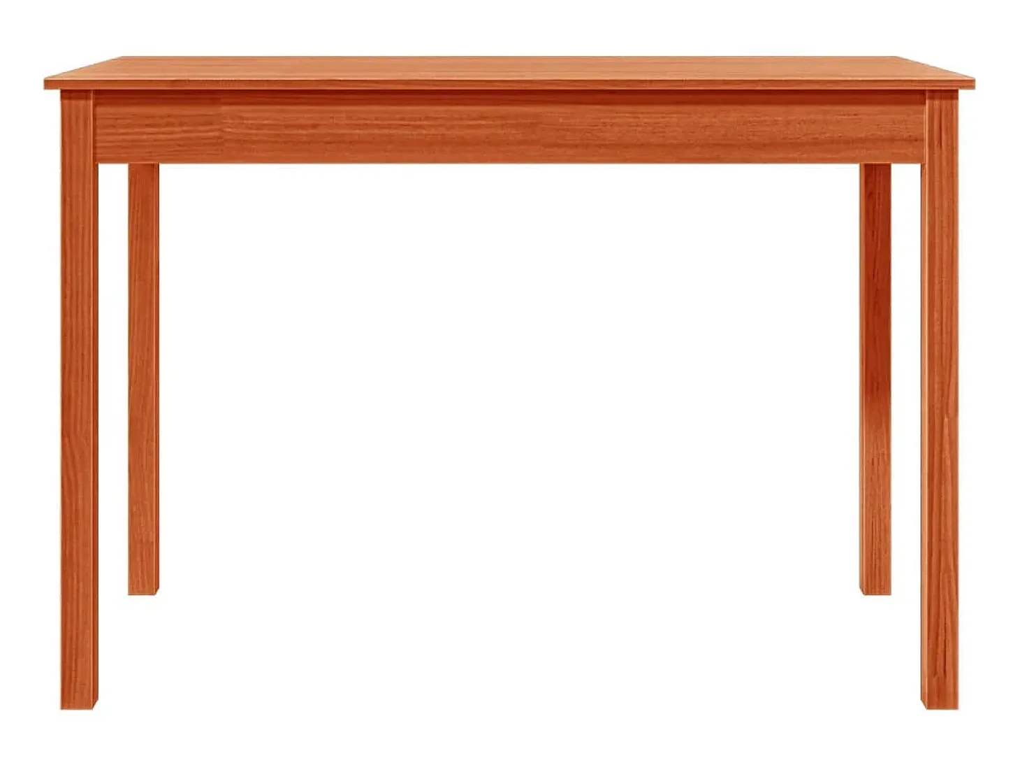 Mesa de comedor madera maciza de pino marrón cera 110x55x75 cm ES851509