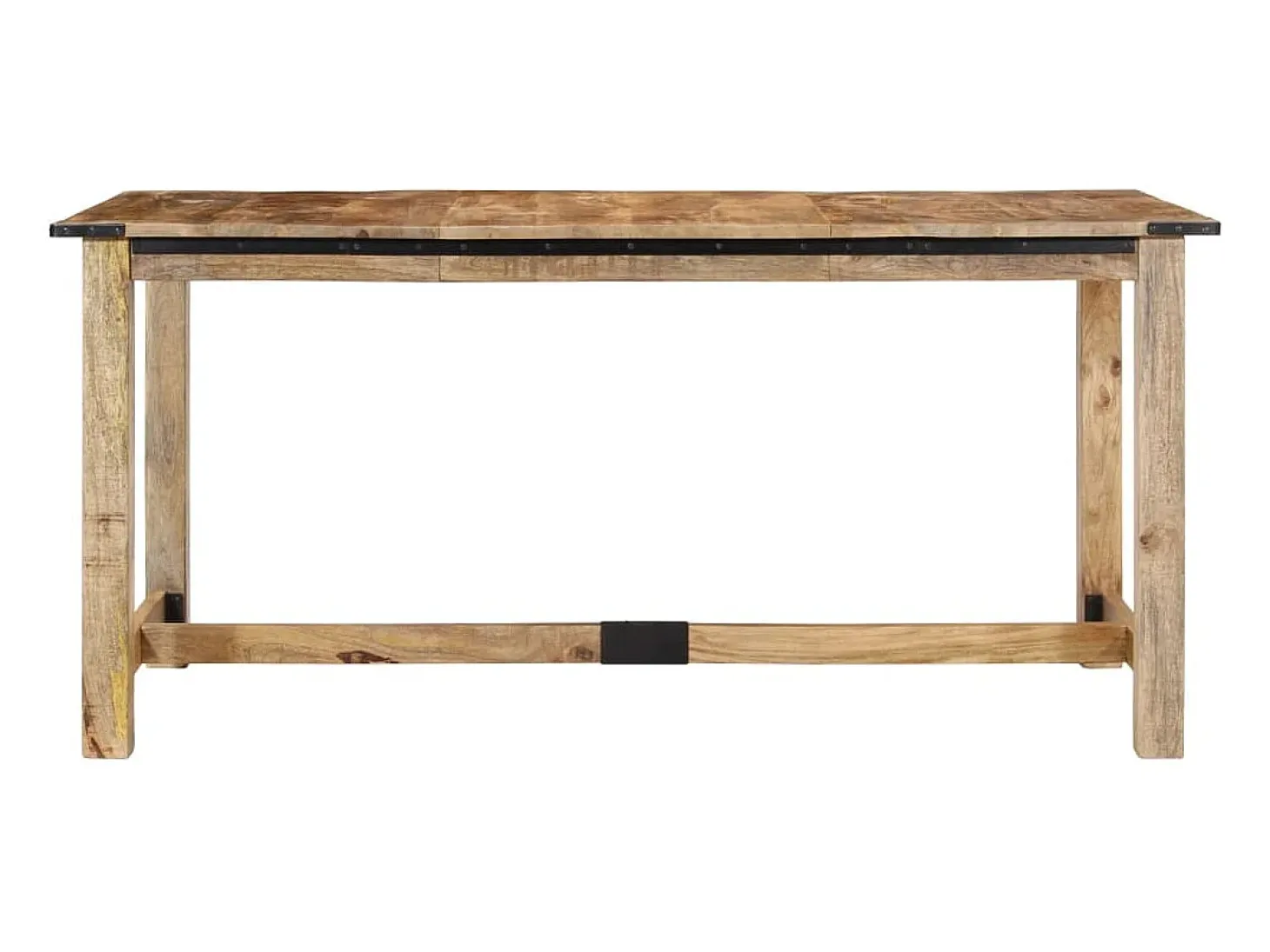 Mesa de comedor madera maciza de mango 160x80x75 cm ES505672