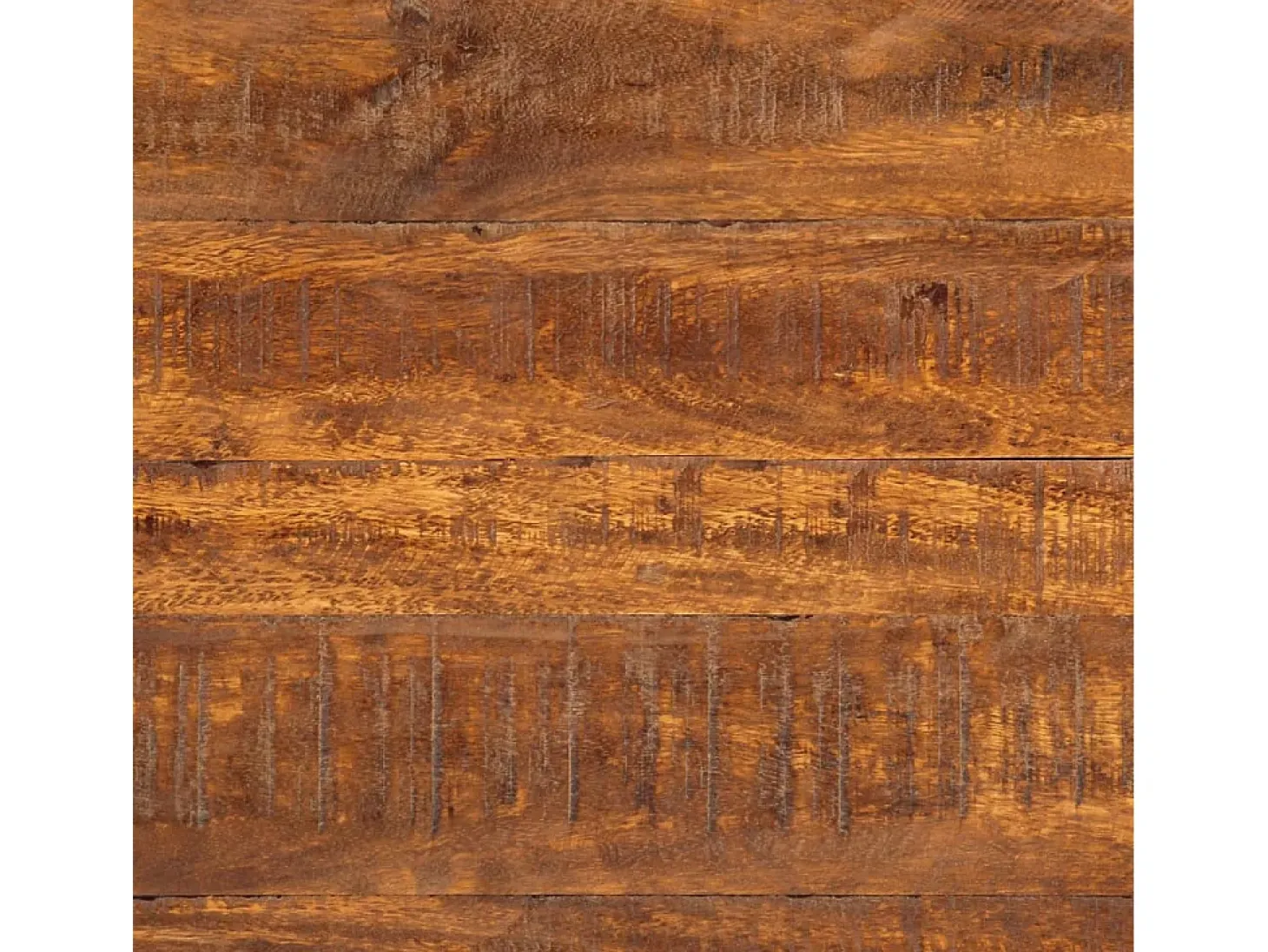 Mesa de comedor madera maciza de mango marrón miel 120x60x76 cm