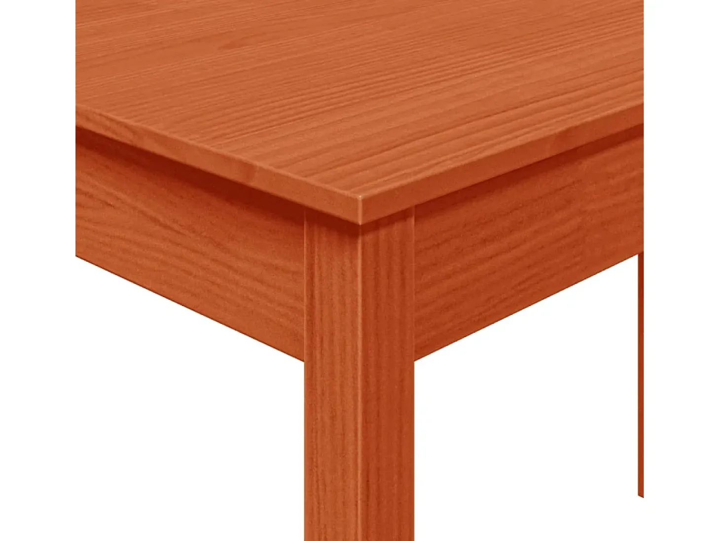 Mesa de comedor madera maciza de pino marrón cera 110x55x75 cm