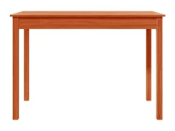 Mesa de comedor madera maciza de pino marrón cera 110x55x75 cm
