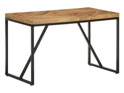 Mesa de comedor madera maciza de acacia y mango 120x60x76 cm