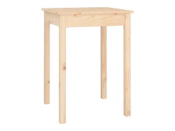Mesa de comedor madera maciza de pino 55x55x75 cm