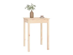 Mesa de comedor madera maciza de pino 55x55x75 cm