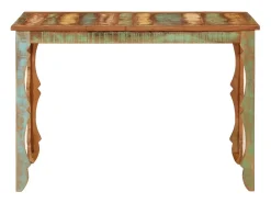Mesa de comedor madera maciza reciclada 110x52x76 cm