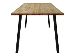 Mesa de comedor madera maciza de acacia 200x90x75 cm