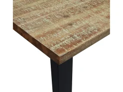 Mesa de comedor madera maciza de acacia 150x90x75 cm