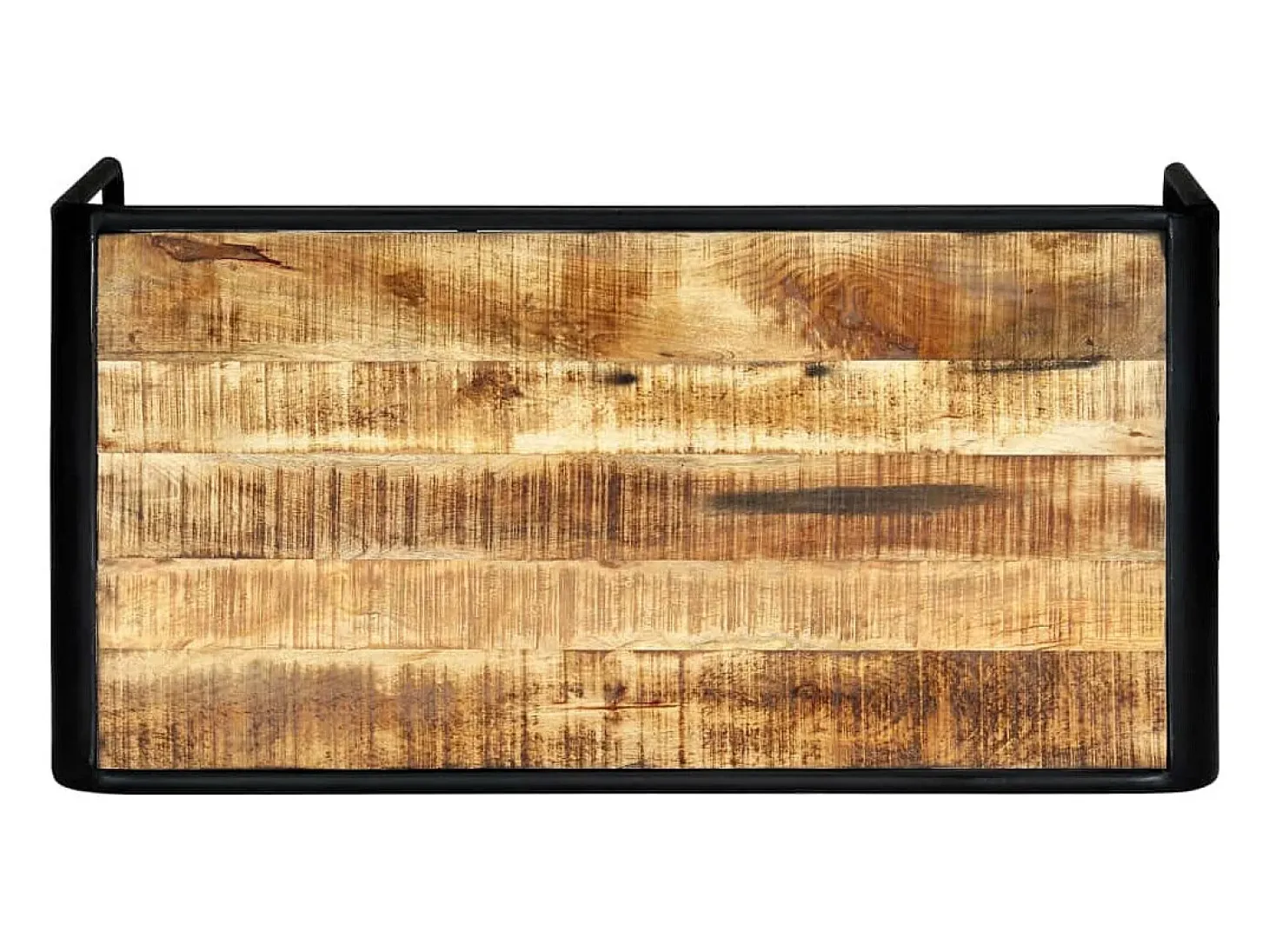 Mesa de comedor madera maciza de mango sin tratar 118x60x76 cm
