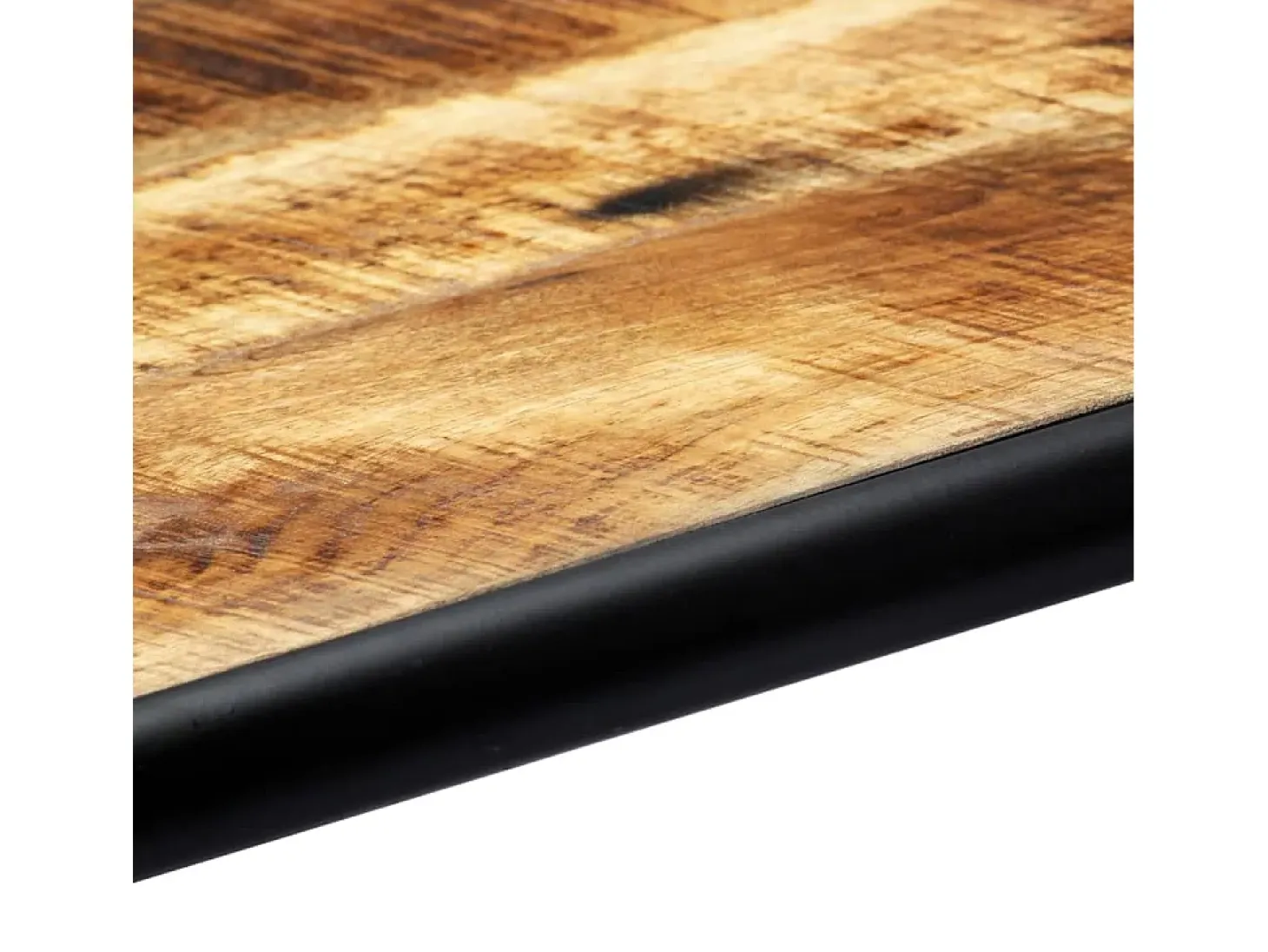 Mesa de comedor madera maciza de mango sin tratar 118x60x76 cm