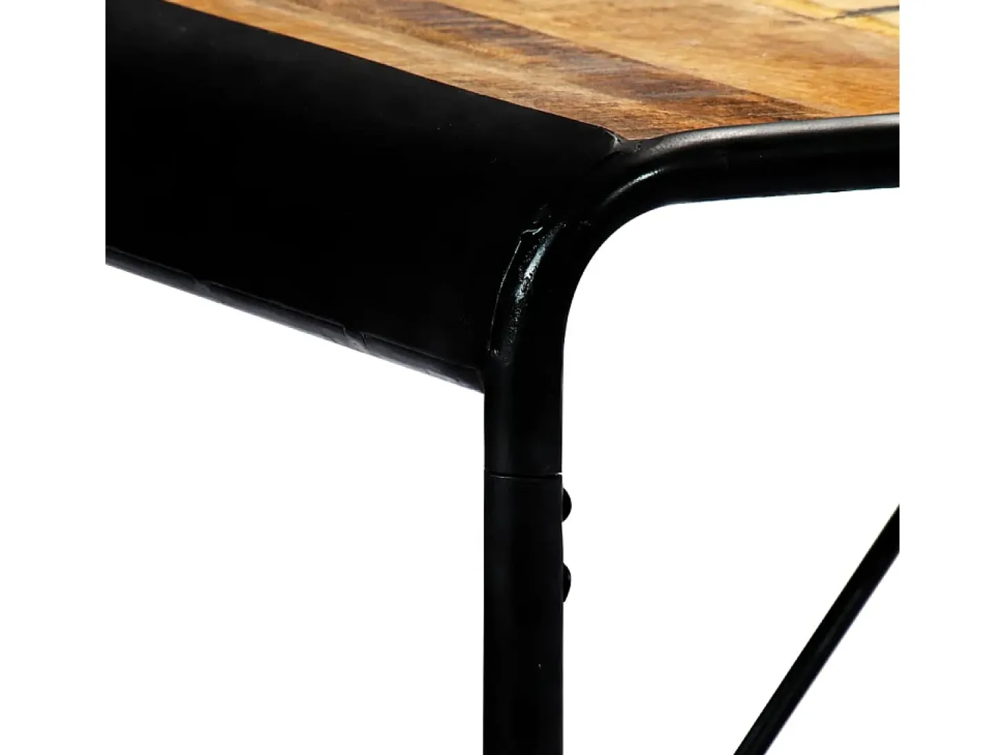 Mesa de comedor madera maciza de mango en bruto 180x90x76 cm
