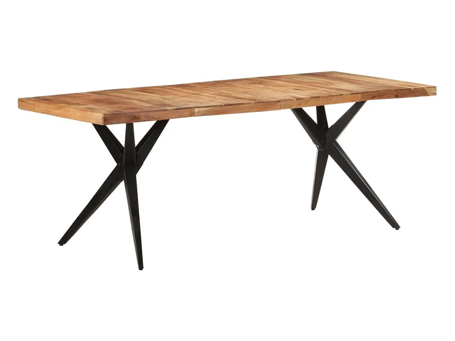 Mesa de comedor madera maciza de acacia 200x90x76 cm