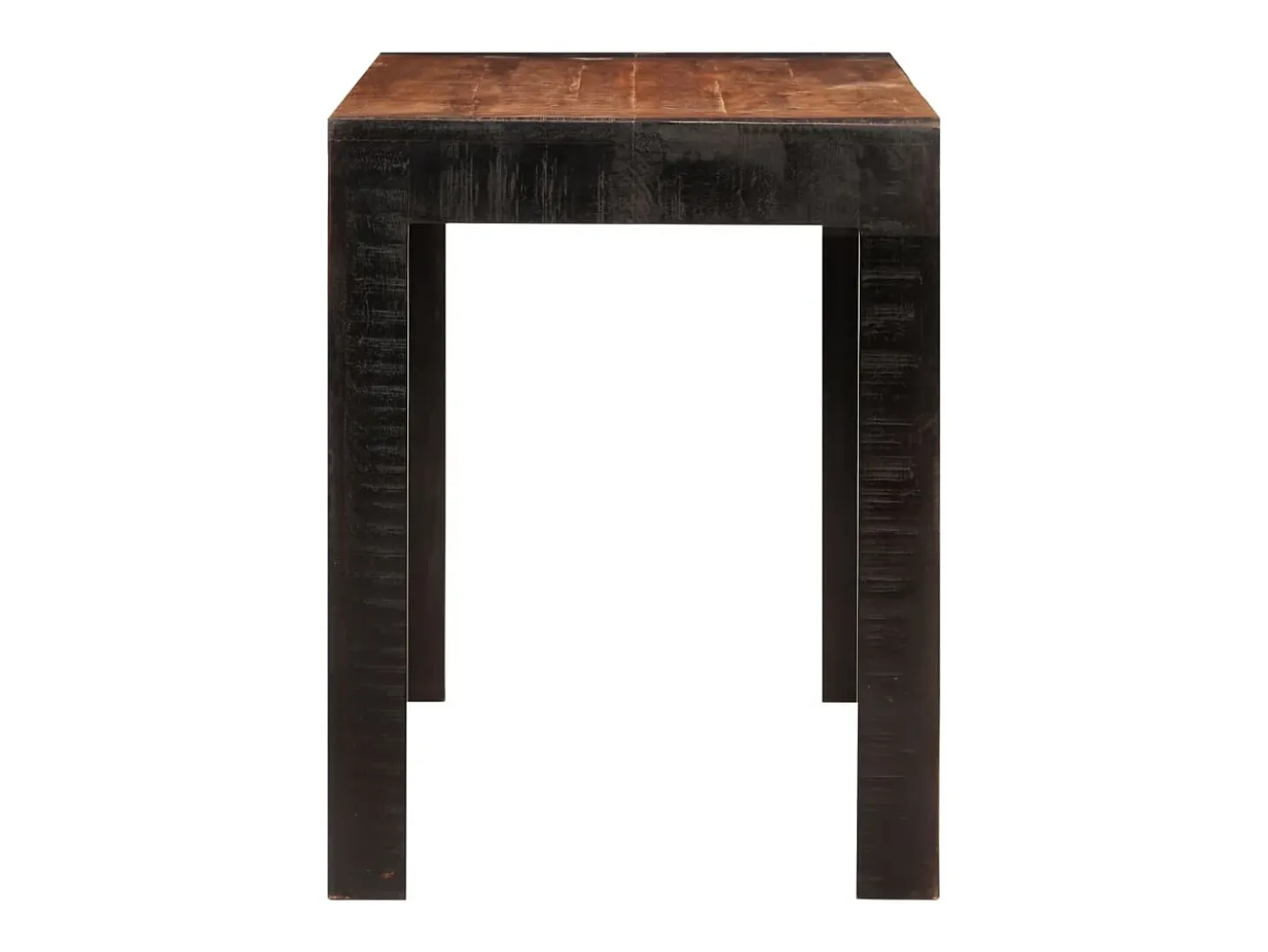 Mesa de comedor madera maciza de mango marrón miel 120x60x76 cm