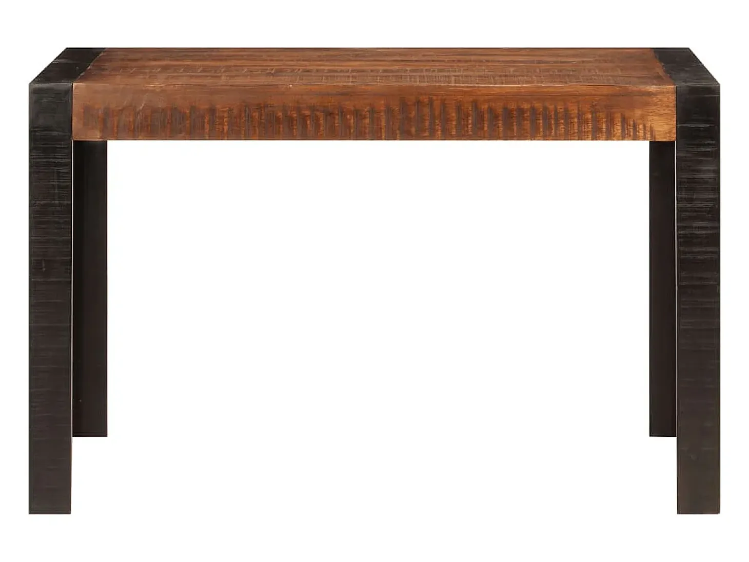 Mesa de comedor madera maciza de mango marrón miel 120x60x76 cm