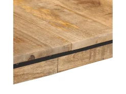 Mesa de comedor madera maciza de mango 160x80x75 cm