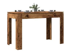 Mesa de comedor madera vieja 120x60x76 cm madera contrachapada