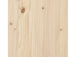Mesa de comedor marco X madera maciza pino y acero 50x50x75,5cm